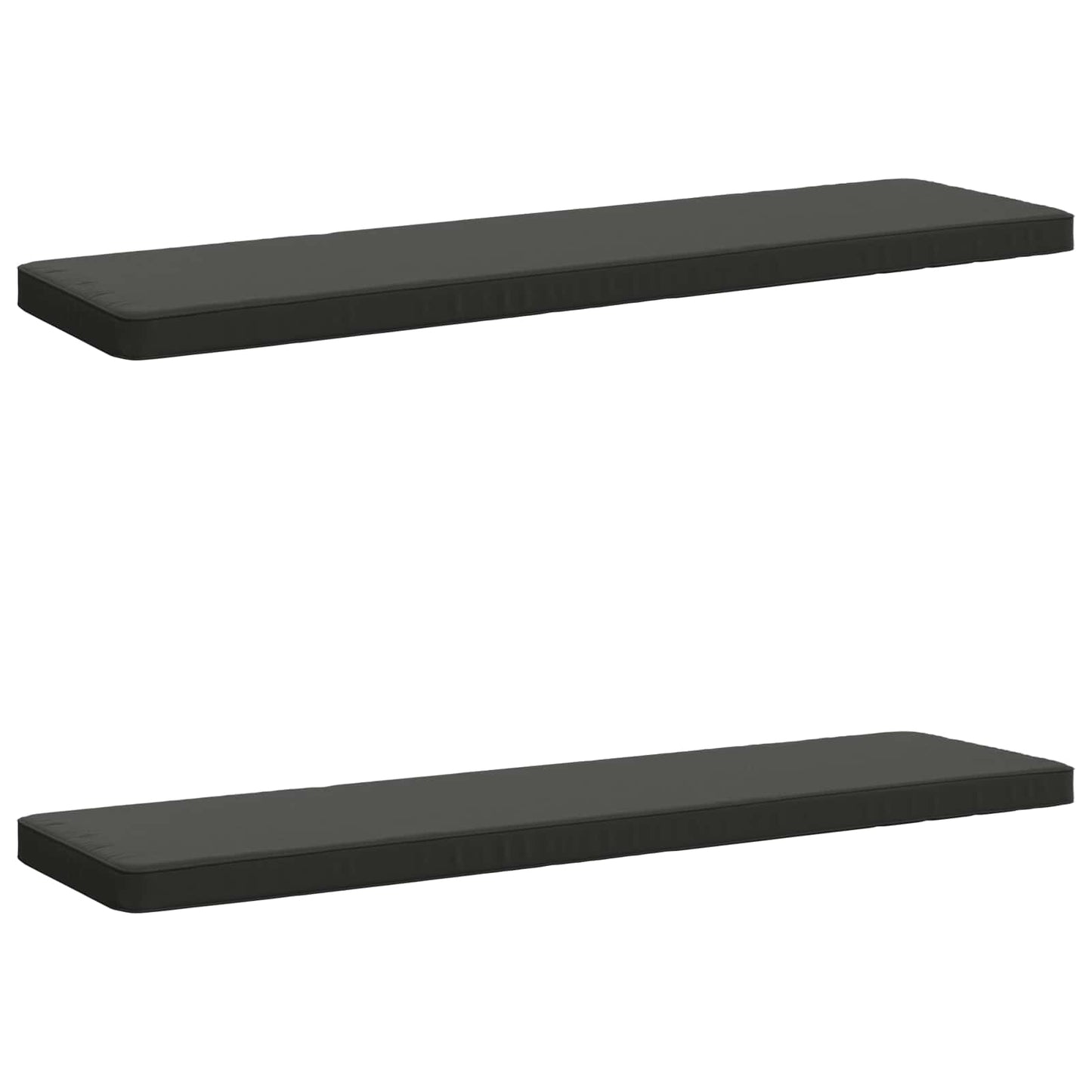 vidaXL 2-Piece Bench Cushions VUGHT 2 pcs 100% Polyester Anthracite