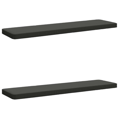 vidaXL 2-Piece Bench Cushions VUGHT 2 pcs 100% Polyester Anthracite