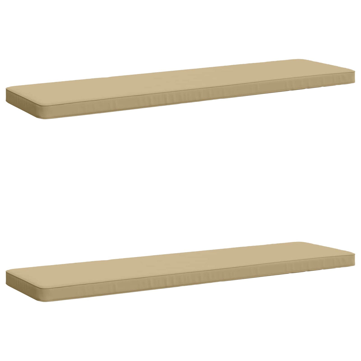 vidaXL 2-Piece Bench Cushions VUGHT 2 pcs 100% Polyester Beige