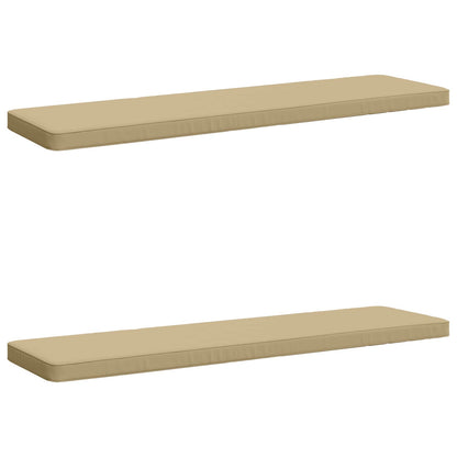 vidaXL 2-Piece Bench Cushions VUGHT 2 pcs 100% Polyester Beige