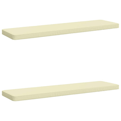 vidaXL 2-Piece Bench Cushions VUGHT 2 pcs 100% Polyester Cream