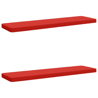 vidaXL 2-Piece Bench Cushions VUGHT 2 pcs 100% Polyester Red