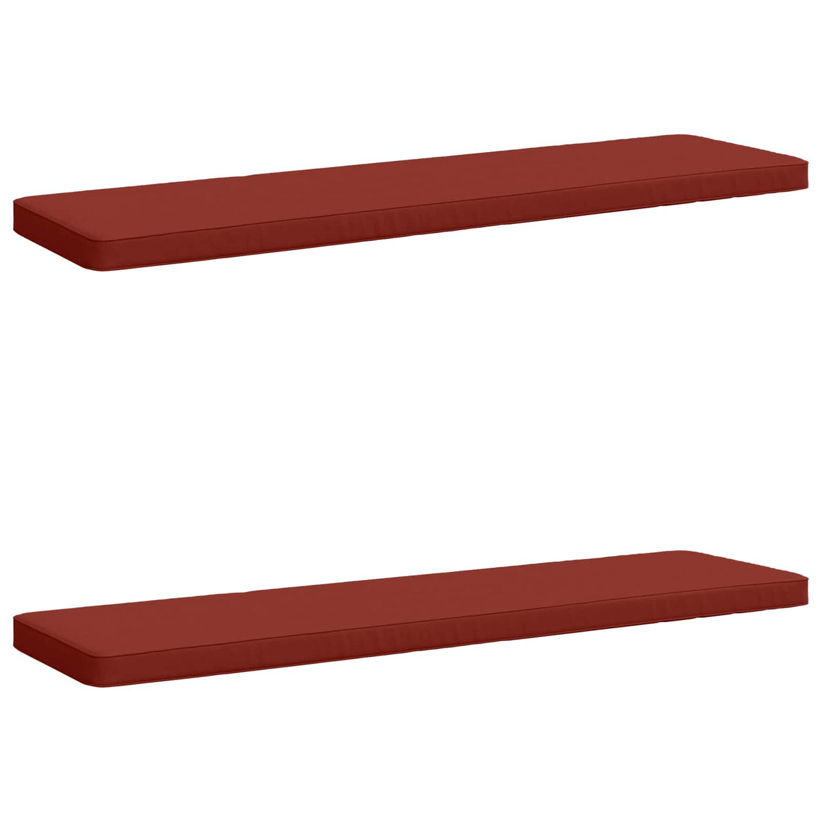 vidaXL 2-Piece Bench Cushions VUGHT 2 pcs 100% Polyester Red