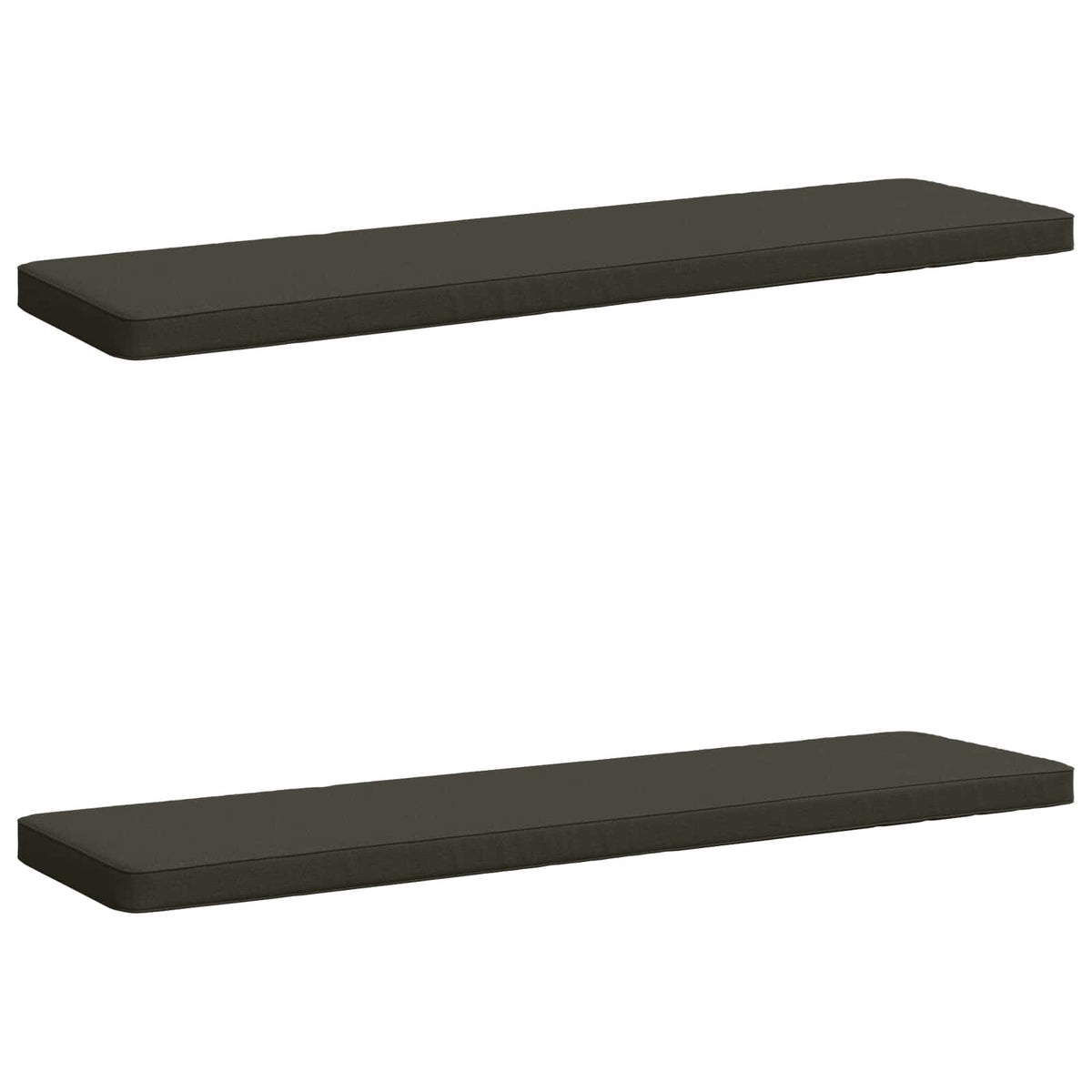 vidaXL 2-Piece Bench Cushions VUGHT 2 pcs 100% Polyester Anthracite