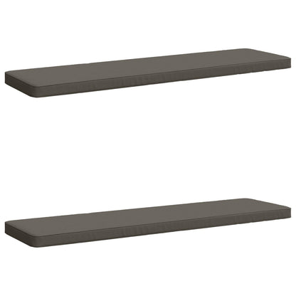 vidaXL 2-Piece Bench Cushions VUGHT 2 pcs 100% Polyester Grey