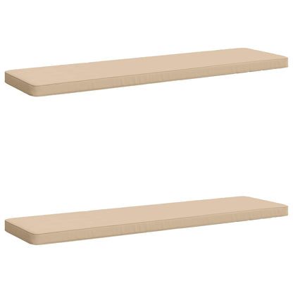 vidaXL 2-Piece Bench Cushions VUGHT 2 pcs 100% Polyester Cream