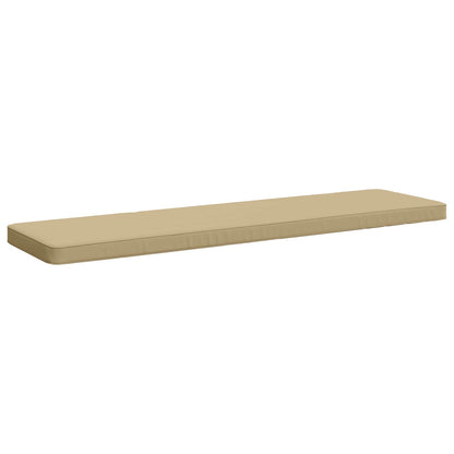 vidaXL 2-Piece Bench Cushions VUGHT 2 pcs 100% Polyester Beige