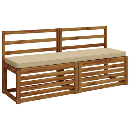 vidaXL 2-Piece Bench Cushions VUGHT 2 pcs 100% Polyester Beige