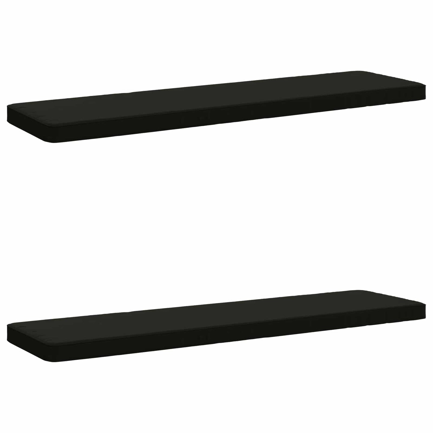 vidaXL 2-Piece Bench Cushions VUGHT 2 pcs 100% Polyester Black