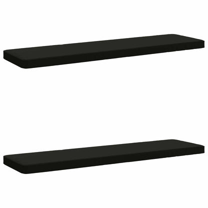 vidaXL 2-Piece Bench Cushions VUGHT 2 pcs 100% Polyester Black