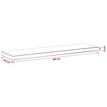 vidaXL 2-Piece Bench Cushions VUGHT 2 pcs 100% Polyester Cream