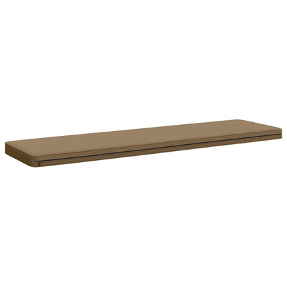 vidaXL 2-Piece Bench Cushions VUGHT 2 pcs 100% Polyester Taupe