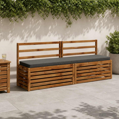 vidaXL 2-Piece Bench Cushions VUGHT 2 pcs 100% Polyester Anthracite