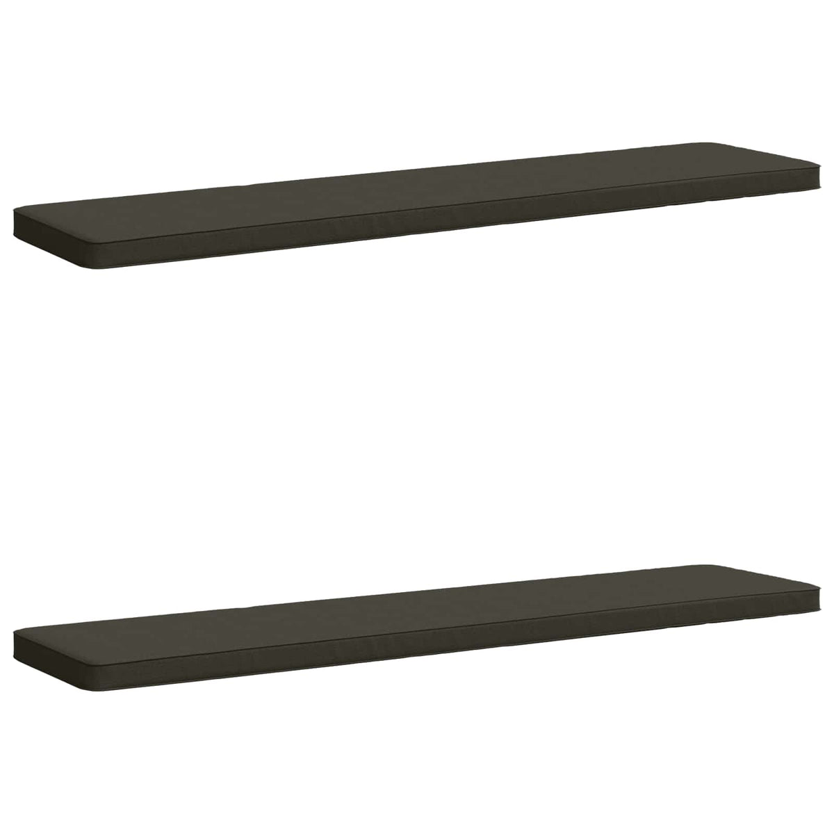 vidaXL 2-Piece Bench Cushions VUGHT 2 pcs 100% Polyester Anthracite