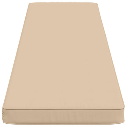 vidaXL 2-Piece Bench Cushions VUGHT 2 pcs 100% Polyester Cream
