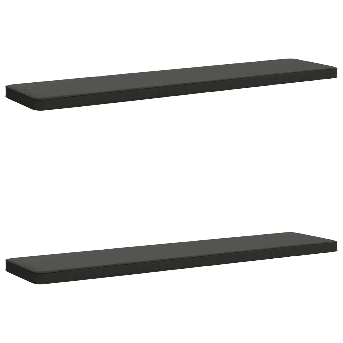 vidaXL 2-Piece Bench Cushions VUGHT 2 pcs 100% Polyester Anthracite