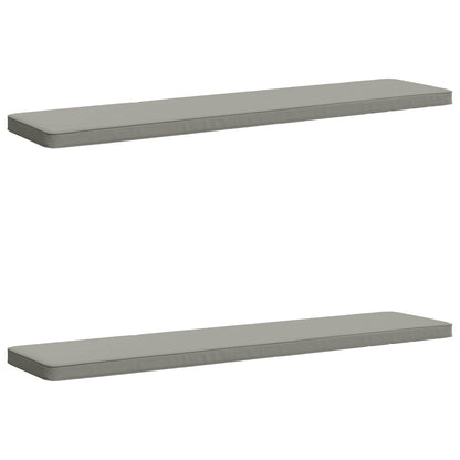vidaXL 2-Piece Bench Cushions VUGHT 2 pcs 100% Polyester Grey