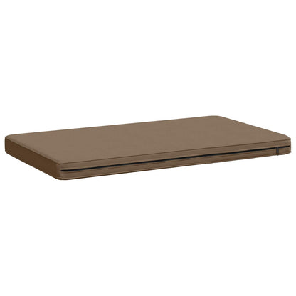 vidaXL 1-Piece Bench Cushion VUGHT 100% Polyester Taupe 60 x 50 x 5 cm