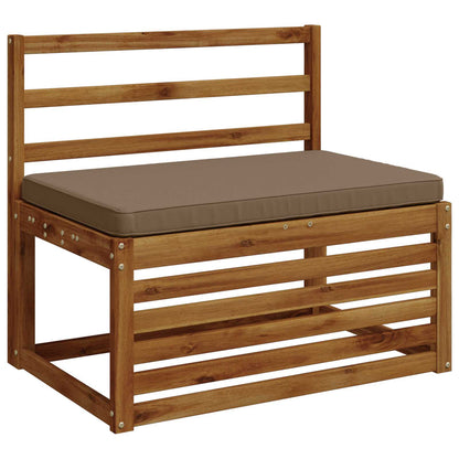 vidaXL 1-Piece Bench Cushion VUGHT 100% Polyester Taupe 60 x 50 x 5 cm