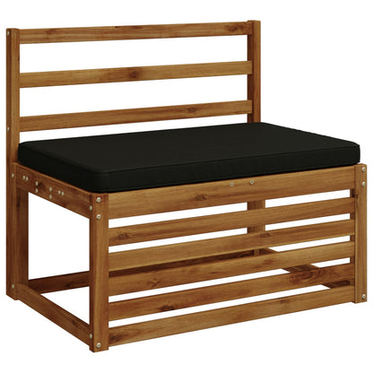 vidaXL 1-Piece Bench Cushion VUGHT 100% Polyester Black 60 x 50 x 5 cm