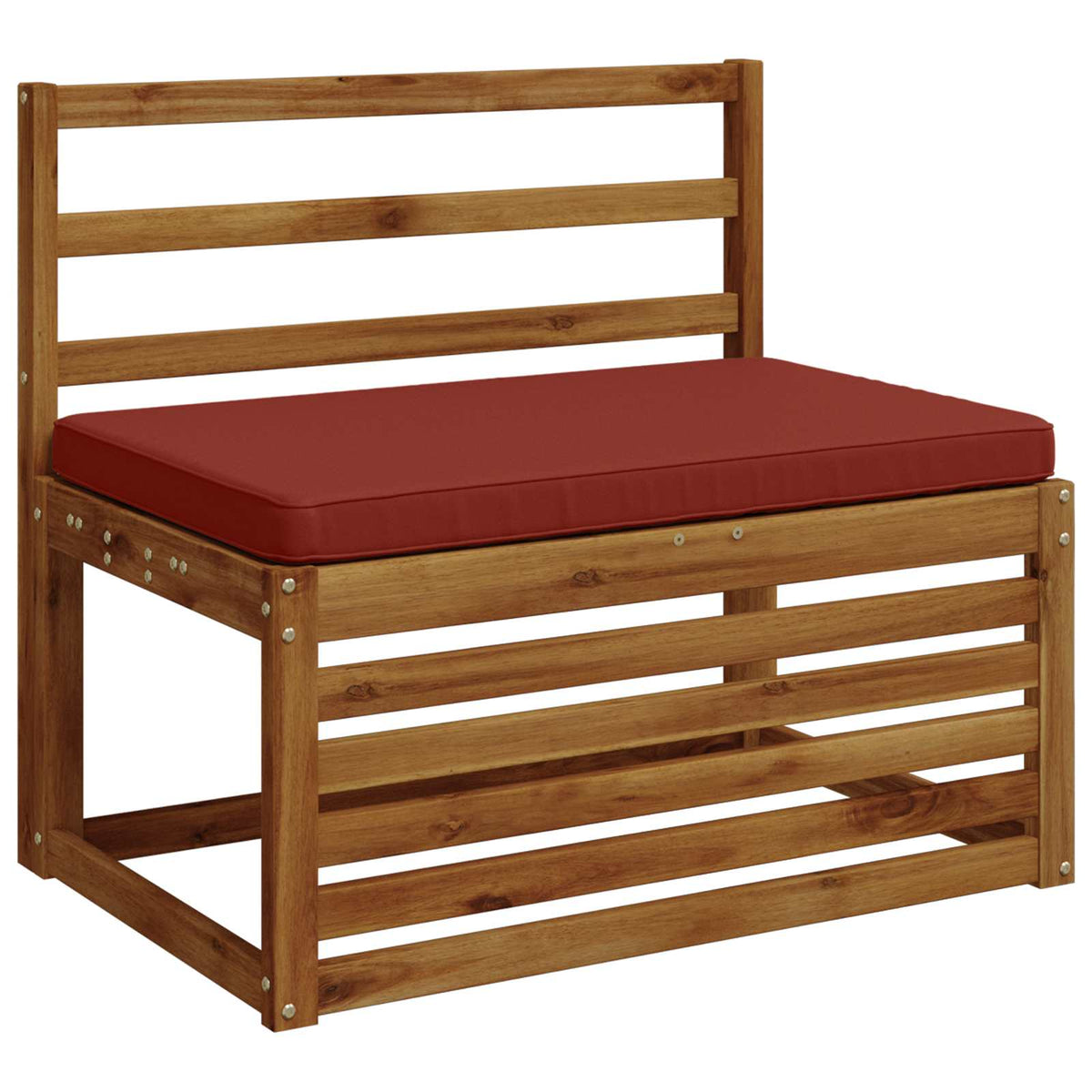 vidaXL 1-Piece Bench Cushion VUGHT 100% Polyester Red 60 x 50 x 5 cm