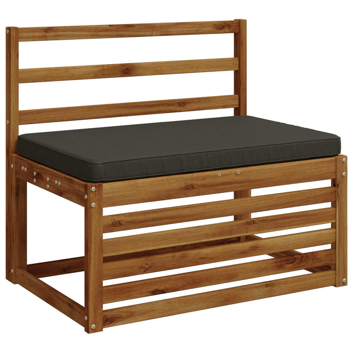 vidaXL 1-Piece Bench Cushion VUGHT 100% Polyester Anthracite