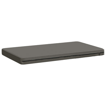 vidaXL 1-Piece Bench Cushion VUGHT 100% Polyester Grey 60 x 50 x 5 cm