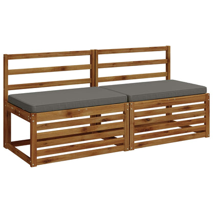 vidaXL 1-Piece Bench Cushion VUGHT 100% Polyester Grey 60 x 50 x 5 cm