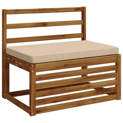 vidaXL 1-Piece Bench Cushion VUGHT 100% Polyester Cream 60 x 50 x 5 cm