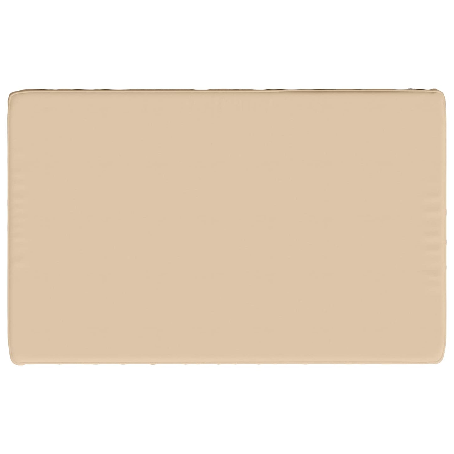 vidaXL 1-Piece Bench Cushion VUGHT 100% Polyester Cream 60 x 50 x 5 cm