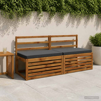 vidaXL 1-Piece Bench Cushion VUGHT 100% Polyester Anthracite