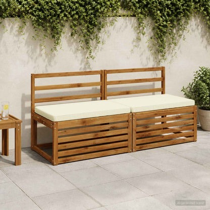 vidaXL 1-Piece Bench Cushion VUGHT 100% Polyester Cream 60 x 50 x 5 cm