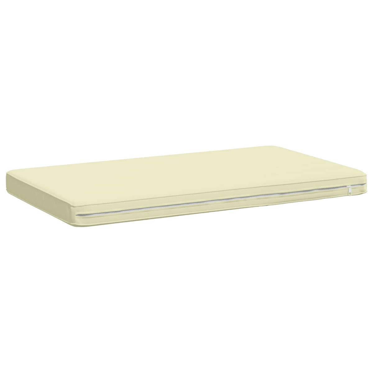 vidaXL 1-Piece Bench Cushion VUGHT 100% Polyester Cream 60 x 50 x 5 cm