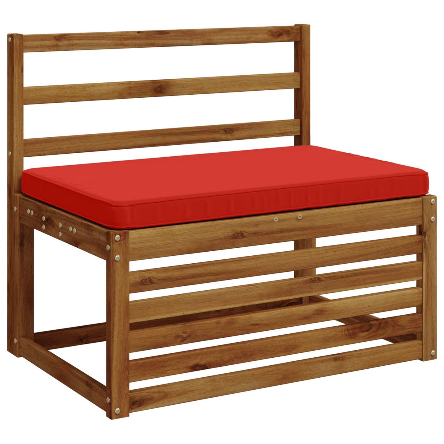 vidaXL 1-Piece Bench Cushion VUGHT 100% Polyester Red 60 x 50 x 5 cm