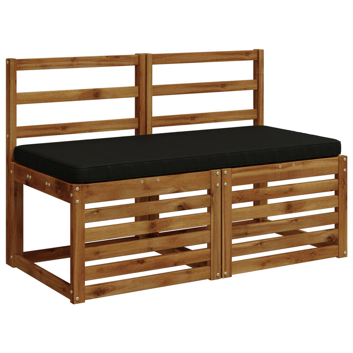 vidaXL 1-Piece Bench Cushion VUGHT 100% Polyester Black
