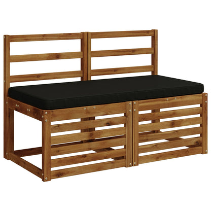vidaXL 1-Piece Bench Cushion VUGHT 100% Polyester Black