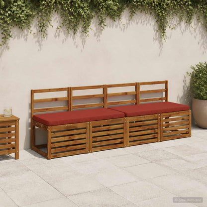 vidaXL 1-Piece Bench Cushion VUGHT 100% Polyester Red 100 x 50 x 5 cm