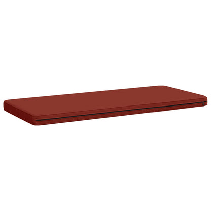 vidaXL 1-Piece Bench Cushion VUGHT 100% Polyester Red 100 x 50 x 5 cm