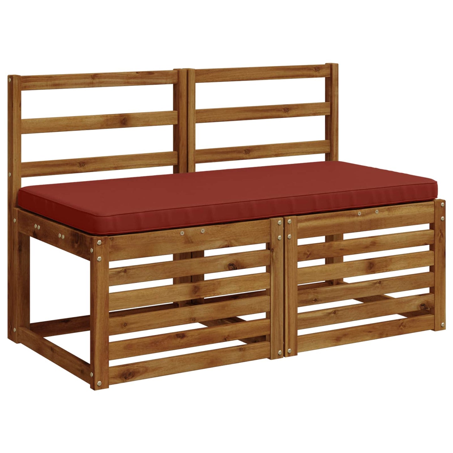 vidaXL 1-Piece Bench Cushion VUGHT 100% Polyester Red 100 x 50 x 5 cm