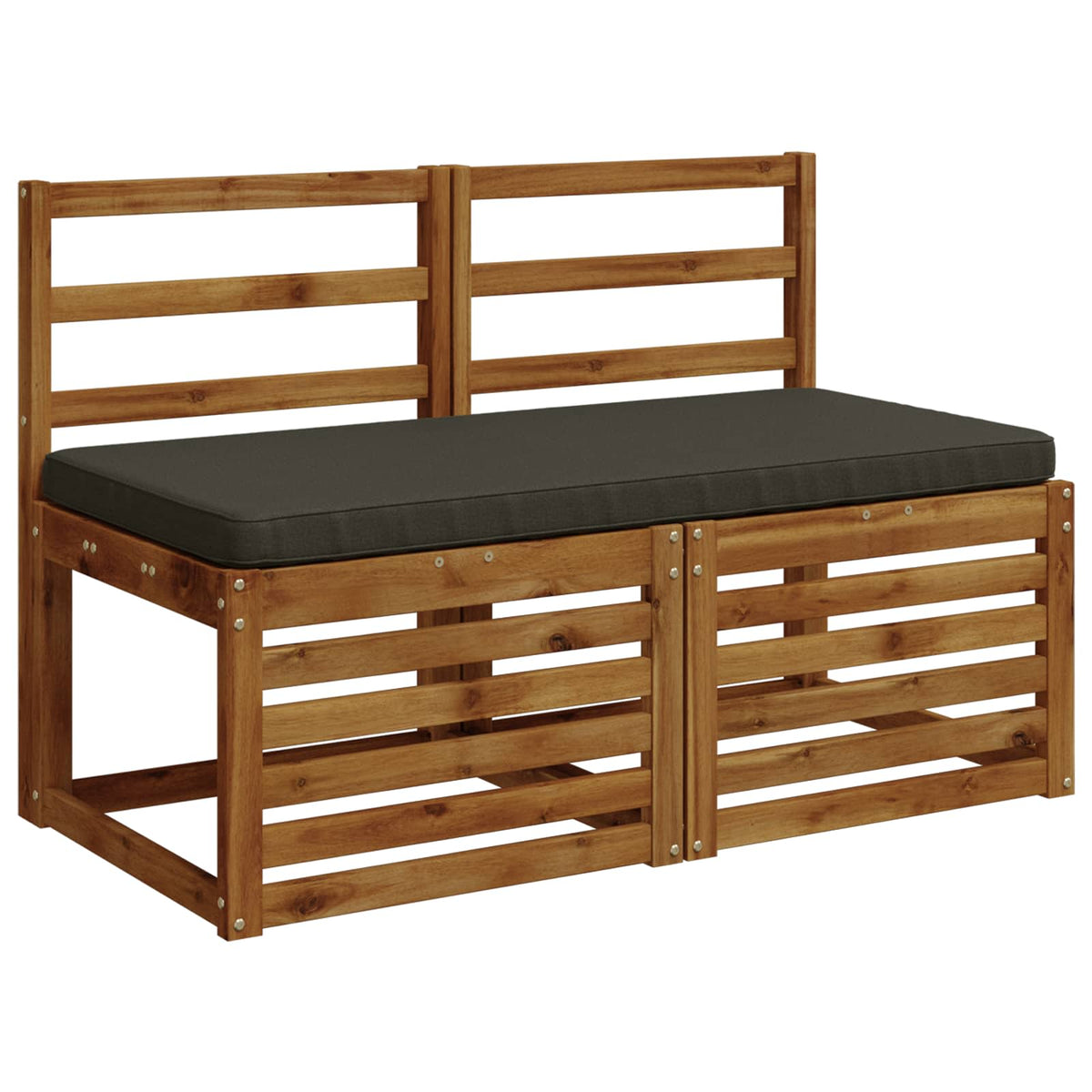 vidaXL 1-Piece Bench Cushion VUGHT 100% Polyester Anthracite