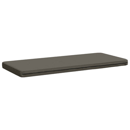 vidaXL 1-Piece Bench Cushion VUGHT 100% Polyester Grey 100 x 50 x 5 cm