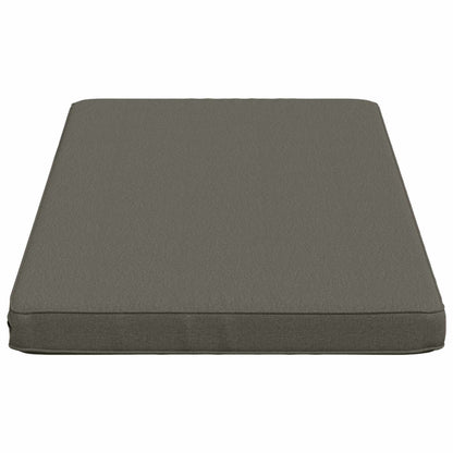 vidaXL 1-Piece Bench Cushion VUGHT 100% Polyester Grey 100 x 50 x 5 cm