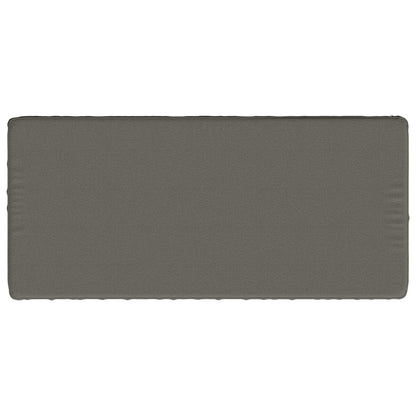 vidaXL 1-Piece Bench Cushion VUGHT 100% Polyester Grey 100 x 50 x 5 cm