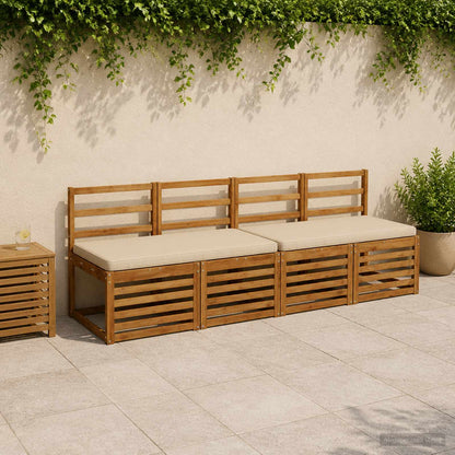 vidaXL 1-Piece Bench Cushion VUGHT 100% Polyester Cream
