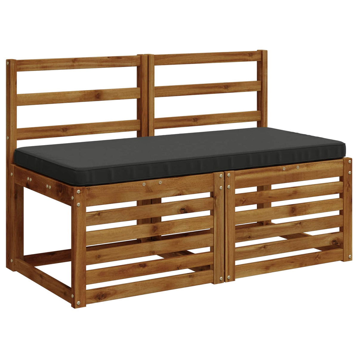vidaXL 1-Piece Bench Cushion VUGHT 100% Polyester Anthracite