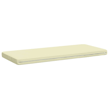 vidaXL 1-Piece Bench Cushion VUGHT 100% Polyester Cream