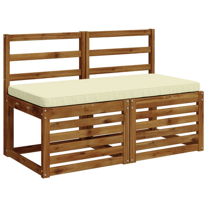 vidaXL 1-Piece Bench Cushion VUGHT 100% Polyester Cream