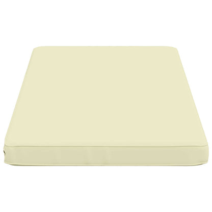 vidaXL 1-Piece Bench Cushion VUGHT 100% Polyester Cream