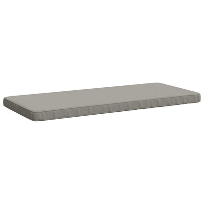 vidaXL 1-Piece Bench Cushion VUGHT 100% Polyester Grey 100 x 50 x 5 cm