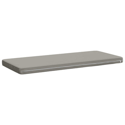 vidaXL 1-Piece Bench Cushion VUGHT 100% Polyester Grey 100 x 50 x 5 cm